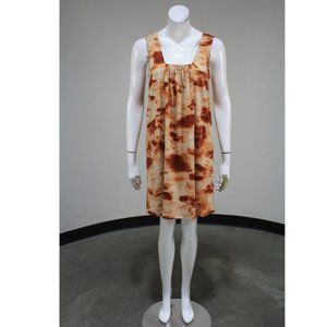 Sunday in Brooklyn orange printed dress